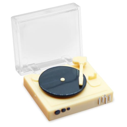 LAANCOO Mini -Plattenspieler, Vintage CD Toy Record Player Dollhouse Record Player, 1 12 Skala Dollhouse Möbelzubehör LAANCOO Mini -Plattenspieler, Vintage CD Toy Record Player Dollhouse Record Player, 1 12 Skala Dollhouse Möbelzubehör von LAANCOO