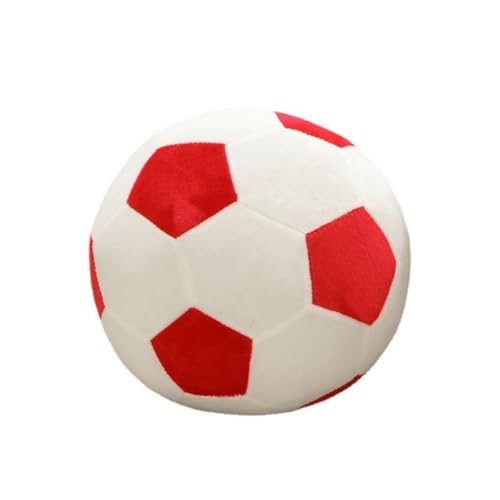 LAARNT 30cm Fußball Kissen Kissen Ball Plüsch Spielzeug Fußball Plüsch Kissen Plüsch Kissen Geschenk für Mädchen oder Jungen Rot von LAARNT