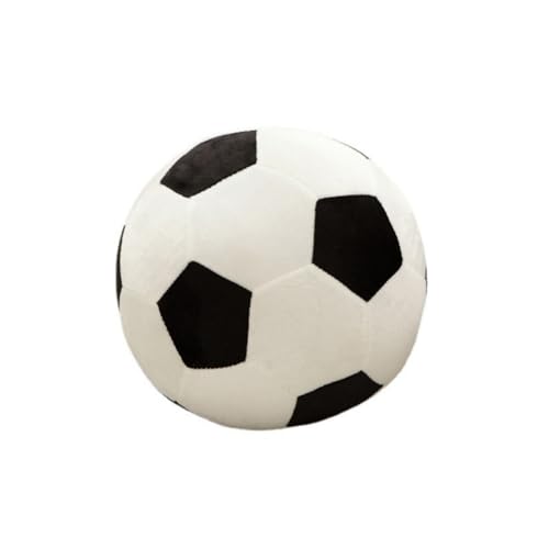 LAARNT 30cm Fußball Kissen Kissen Ball Plüsch Spielzeug Fußball Plüsch Kissen Plüsch Kissen Geschenk für Mädchen oder Jungen Schwarz von LAARNT