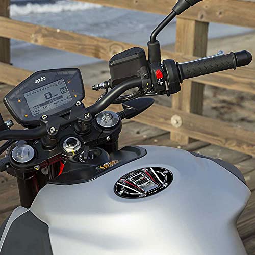 labelbike - 3D Gel Harz Aufkleber zum Schutz und zur Dekoration des Motorrad-Tankdeckels kompatibel mit Aprilia Shiver von LABELBIKE