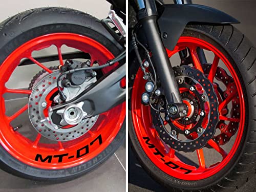 labelbike - Felgenaufkleber Motorrad Schriftzug Aufkleber für den Innenbereich Felgen Motorrad kompatibel mit Yamaha MT-07 Schwarz labelbike - Felgenaufkleber Motorrad Schriftzug Aufkleber für den Innenbereich Felgen Motorrad kompatibel mit Yamaha MT-07 Schwarz von LABELBIKE