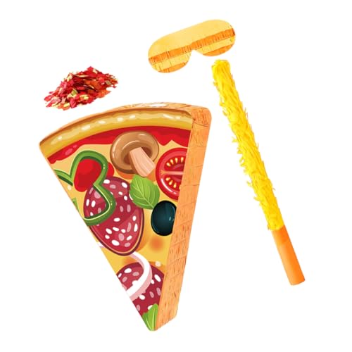 LABRIMP 1 Set Kreative Pizza-piñata-partygeschenke Mit Konfetti-stäbchen Und Augenbinde, Neuartige Cinco-de-mayo-dekoration Für Pizzaparty-zubehör Mit Essensthema LABRIMP 1 Set Kreative Pizza-piñata-partygeschenke Mit Konfetti-stäbchen Und Augenbinde, Neuartige Cinco-de-mayo-dekoration Für Pizzaparty-zubehör Mit Essensthema von LABRIMP
