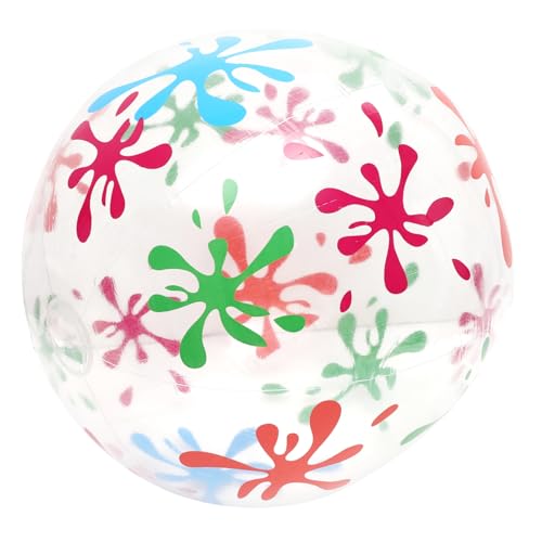 LABRIMP 1 Stück Aufblasbarer Strandball für Durchmesser Kreatives Design Transparent Elastisch für Outdoor Spiele und Wasserspaß im Pool oder Am Strand LABRIMP 1 Stück Aufblasbarer Strandball für Durchmesser Kreatives Design Transparent Elastisch für Outdoor Spiele und Wasserspaß im Pool oder Am Strand von LABRIMP