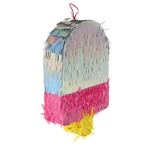 LABRIMP 1 Stück Piñata Füllspielzeug Eiscreme Form Umweltfreundliches Partyspielzeug für Geburtstagsfeiern und Fiestas mit Buntem und Sicher für Junge Mädchen und Karneval Zufällige Farbe von LABRIMP