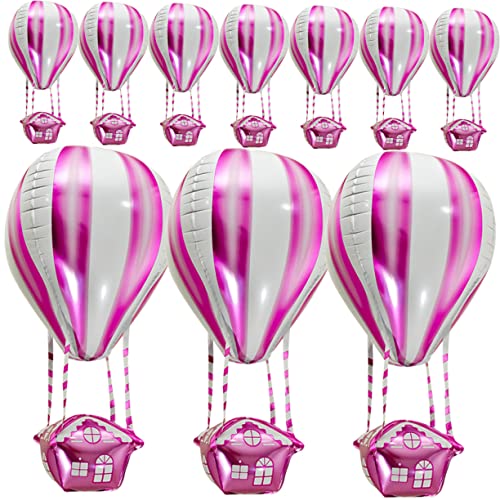 LABRIMP 10 Stück Aluminium Folienballons Heißluftballon Form Dekoration für Kindergeburtstage und Partys Leicht Bruchfest und Elegant für Festliche Anlässe LABRIMP 10 Stück Aluminium Folienballons Heißluftballon Form Dekoration für Kindergeburtstage und Partys Leicht Bruchfest und Elegant für Festliche Anlässe von LABRIMP