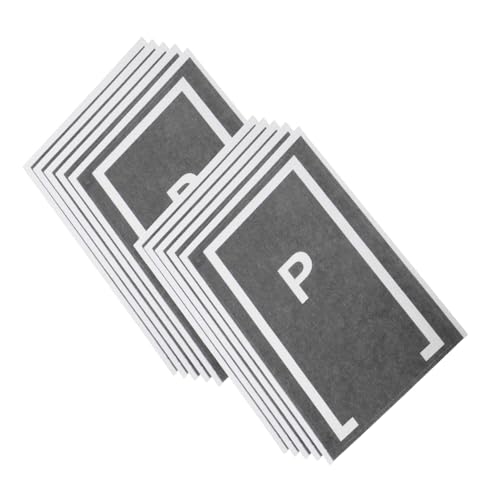 LABRIMP 10 Stück Teiliges Auto Parking Sticker für Kleinkinder Einfache Anwendung Glatten Oberflächen Kreative Spielszene für Kinderzimmerdekoration und Spielzeugautos Vielseitig für Party von LABRIMP