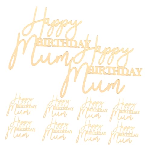 LABRIMP 10 Stück Teiliges Cake Topper Muttertag Geburtstagstorte Seiten-dekorationen Stilvolle Wiederverwendbare Kuchenaufsätze für Frauen Geburtstagsfeier LABRIMP 10 Stück Teiliges Cake Topper Muttertag Geburtstagstorte Seiten-dekorationen Stilvolle Wiederverwendbare Kuchenaufsätze für Frauen Geburtstagsfeier von LABRIMP