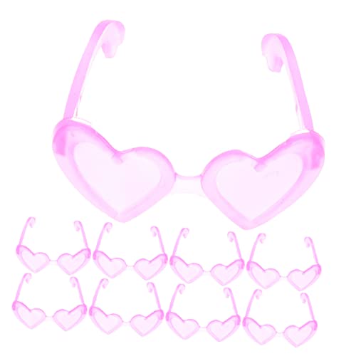 LABRIMP 100 Stück Mini Brillen für Puppen Herz Sonnenbrillen für Puppenzubehör für Kreative Bastelprojekte Geburtstagsgeschenke und Partys von LABRIMP