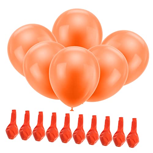 LABRIMP 100 Stück Orangefarbene Luftballons Aus Latex Partyzubehör Halloween Party Dekoration Party Layout Luftballons Partygeschenke Verdickte Luftballons Halloween Zubehör von LABRIMP