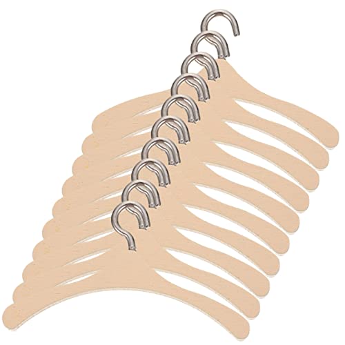 LABRIMP 10Stücke Teiliges Miniatur Puppenkleiderbügel aus Holz für Puppenhäuser Geeignet für Fantasievolles und Kreative Gestaltung von Puppenoutfits LABRIMP 10Stücke Teiliges Miniatur Puppenkleiderbügel aus Holz für Puppenhäuser Geeignet für Fantasievolles und Kreative Gestaltung von Puppenoutfits von LABRIMP