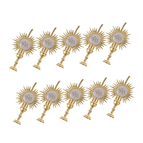 LABRIMP 10Stücke Tortenaufsätze zur Erstkommunion und Hochzeiten Goldene Kuchendekoration für Religiöse Feiern Cupcake Topper für Babyparty LABRIMP 10Stücke Tortenaufsätze zur Erstkommunion und Hochzeiten Goldene Kuchendekoration für Religiöse Feiern Cupcake Topper für Babyparty von LABRIMP