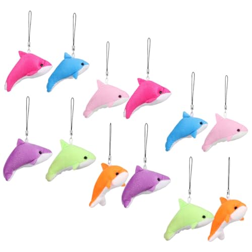 LABRIMP 12 Stück Teiliges Plüsch Delfin Schlüsselanhänger Weiche Stofftiere als Dekorative Taschenanhänger Bunte Delfin Ornamente für Rucksack Schlüsselbund und Handyzubehör Kuschelige LABRIMP 12 Stück Teiliges Plüsch Delfin Schlüsselanhänger Weiche Stofftiere als Dekorative Taschenanhänger Bunte Delfin Ornamente für Rucksack Schlüsselbund und Handyzubehör Kuschelige von LABRIMP