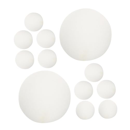 LABRIMP 15 STK. Teiliges Weiße Schaumstoff Clownnase Leichte DIY Zirkusnase für Erwachsene für Halloween Karneval Cosplay und Partydekoration von LABRIMP