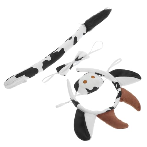 LABRIMP 1Satz Kuh Stirnband mit Schleife und Falscher Nase Teiliges Cosplay Kostüm für Fasching Karneval und Theateraufführungen LABRIMP 1Satz Kuh Stirnband mit Schleife und Falscher Nase Teiliges Cosplay Kostüm für Fasching Karneval und Theateraufführungen von LABRIMP