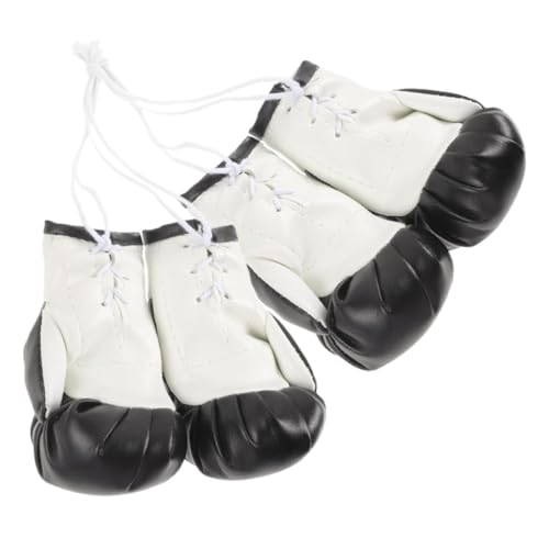 LABRIMP 2 Paare Miniatur Boxhandschuhe Schlüsselanhänger Kreative Boxhandschuh Anhänger für Auto Innenraum Taschen und Modeschmuck Deko für Box Fans von LABRIMP