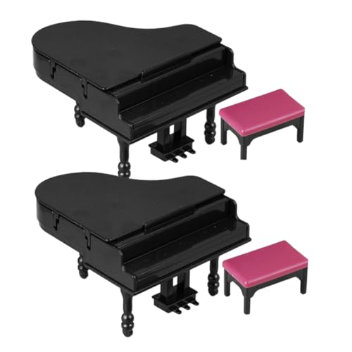 LABRIMP 2 Sätze Klavier mit Bank für Puppenhaus Musikinstrumente Zubehör für Heimdeko Partygeschenke und LABRIMP 2 Sätze Klavier mit Bank für Puppenhaus Musikinstrumente Zubehör für Heimdeko Partygeschenke und von LABRIMP