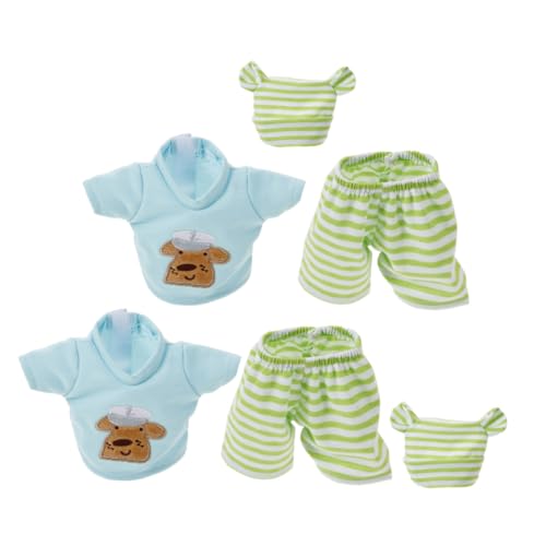 LABRIMP 2 Satz Teiliges Puppenkleidungsset Winter Outfits mit Hose Shirt Mütze Strapazierfähige Realistische Puppenkleidung für Rollenspiele und Reisen von LABRIMP