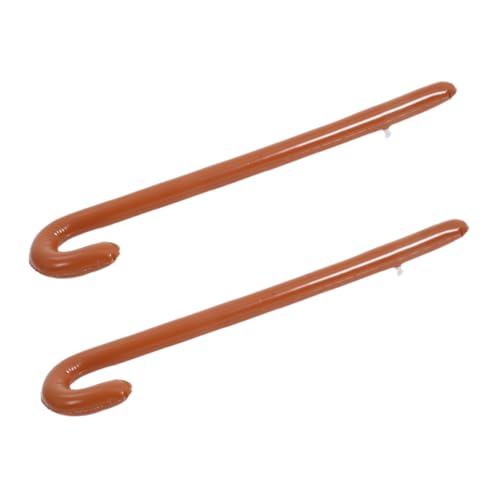 LABRIMP 2 Stück Aufblasbare Gehhilfe PVC Leichtes Halloween Party Requisit Stabiler Spazierstock für Bühnenauftritte und Kostüme von LABRIMP