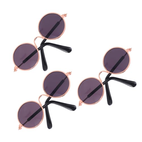 LABRIMP 2 Stück Mini Puppenbrillen Runde Sonnenbrillen für Puppen Hochwertige Accessoires Legierung für Puppen Lustige Ankleide Requisiten LABRIMP 2 Stück Mini Puppenbrillen Runde Sonnenbrillen für Puppen Hochwertige Accessoires Legierung für Puppen Lustige Ankleide Requisiten von LABRIMP