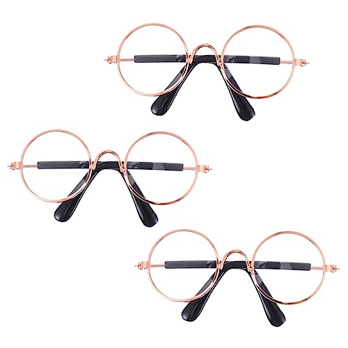 LABRIMP 2 Stück Miniatur Sonnenbrillen für Puppen Runde Gläser für Kreative Verkleidungen DIY Dekoration und Fotografie Zubehör Leicht und Tragbar für Puppenliebhaber LABRIMP 2 Stück Miniatur Sonnenbrillen für Puppen Runde Gläser für Kreative Verkleidungen DIY Dekoration und Fotografie Zubehör Leicht und Tragbar für Puppenliebhaber von LABRIMP