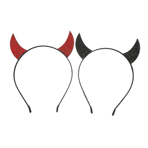 LABRIMP 2 Stück Teufelshörner Haarreif mit Glitzer Originelles Kostüm Haarband für Halloween Karneval Cosplay und Party Damen und Zubehör für Fasching und Festlichkeiten LABRIMP 2 Stück Teufelshörner Haarreif mit Glitzer Originelles Kostüm Haarband für Halloween Karneval Cosplay und Party Damen und Zubehör für Fasching und Festlichkeiten von LABRIMP