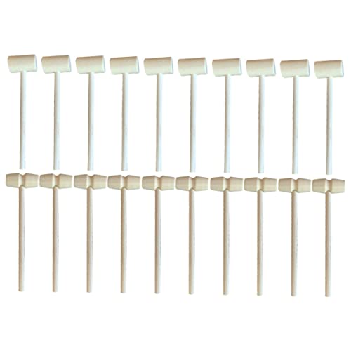 LABRIMP 20 Stück Mini Holzhammer Teile für Holzspielzeug mit Abgerundeten Kanten für Hand Augen Koordination und Kreative Spiele Kuchenhammer Geeignet LABRIMP 20 Stück Mini Holzhammer Teile für Holzspielzeug mit Abgerundeten Kanten für Hand Augen Koordination und Kreative Spiele Kuchenhammer Geeignet von LABRIMP