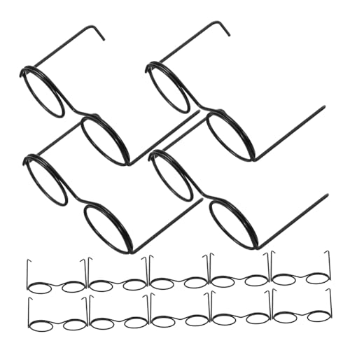 LABRIMP 20 Stück Teiliges Mini Brillen für Puppen Metallische Brillen ohne Linsen Zubehör für Puppenhaus und Bastelprojekte Ergänzung für Fotografie und Anlässe LABRIMP 20 Stück Teiliges Mini Brillen für Puppen Metallische Brillen ohne Linsen Zubehör für Puppenhaus und Bastelprojekte Ergänzung für Fotografie und Anlässe von LABRIMP