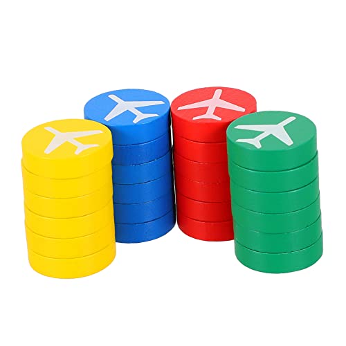 LABRIMP 24 Stück Teiliges Bunte Holz Flugschachfiguren Langlebige Spielsteine für Beliebte Flugschachspiel für Familie und Freunde für Zuhause und Unterwegs LABRIMP 24 Stück Teiliges Bunte Holz Flugschachfiguren Langlebige Spielsteine für Beliebte Flugschachspiel für Familie und Freunde für Zuhause und Unterwegs von LABRIMP