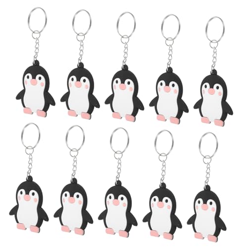 LABRIMP 24Stücke Pinguin Schlüsselanhänger Niedliche Tier Anhänger für Partys und Dekoration Langlebig Tragbar für Pinguin und Fröhliche Anlässe von LABRIMP