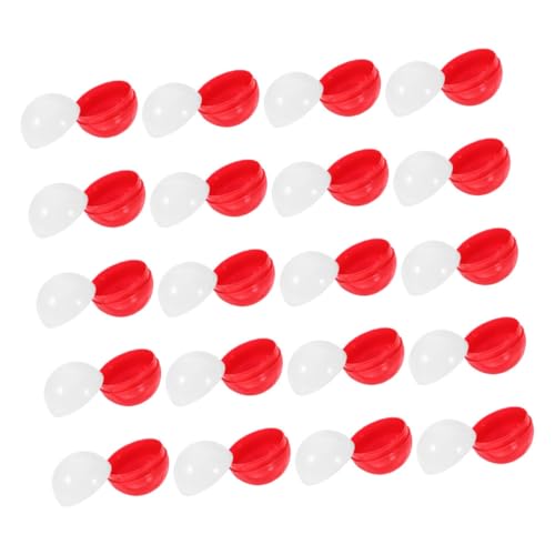 LABRIMP 25 Stück Teiliges Runde Leere Bunte Kapseln aus Kunststoff Wiederbefüllbare Kugeln für Automaten Greifmaschinen Süßigkeitenverpackung Weihnachtsfeier-giveaways Sicher und von LABRIMP