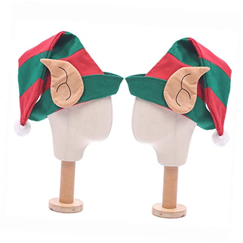 LABRIMP 2St Weihnachten langer Hut Foto-Requisiten-Hüte Weihnachtskostüm für Kinder Weihnachtsfeier- Hut kleidung Weihnachtsmütze Elfenmütze zu Weihnachten Erwachsener Clown-Hut schmücken von LABRIMP