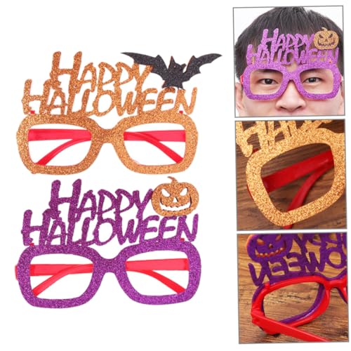 LABRIMP 2St Halloween Show Requisiten Partybrille Glaswaren lustige brille für halloween Gläser Halloween-Requisiten Halloween-Zubehör Abschlussball dekorative Gegenstände von LABRIMP