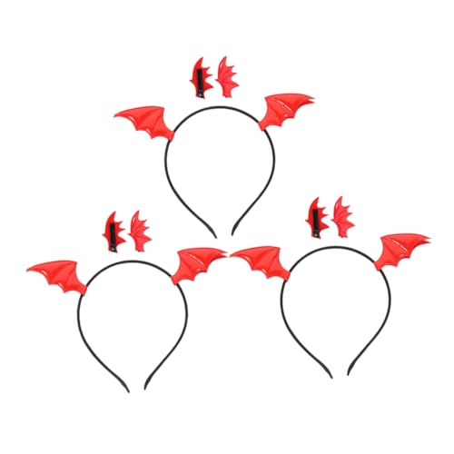 LABRIMP 3 Satz Teiliges Halloween Fledermaus Haarschmuck Leichtes Stirnband mit Detailreichen Fledermausflügeln Schnell Anzuziehen Stilvolles Kostümzubehör für Party und Cosplay LABRIMP 3 Satz Teiliges Halloween Fledermaus Haarschmuck Leichtes Stirnband mit Detailreichen Fledermausflügeln Schnell Anzuziehen Stilvolles Kostümzubehör für Party und Cosplay von LABRIMP