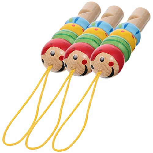 LABRIMP 3 Stück Holzpfeifen für Cartoon Musikspielzeug für Kleinkinder Pädagogisches Kreativität und Musikalität für Geburtstagsfeiern und Weihnachten Leicht und Tragbar Unterwegs LABRIMP 3 Stück Holzpfeifen für Cartoon Musikspielzeug für Kleinkinder Pädagogisches Kreativität und Musikalität für Geburtstagsfeiern und Weihnachten Leicht und Tragbar Unterwegs von LABRIMP