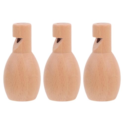 LABRIMP 3 Stück Mini Holzpfeifen für Pädagogisches für Frühe Musikausbildung Party und Interaktive Aktivitäten Fördert und Eltern Junge Mädchen Bindung von LABRIMP