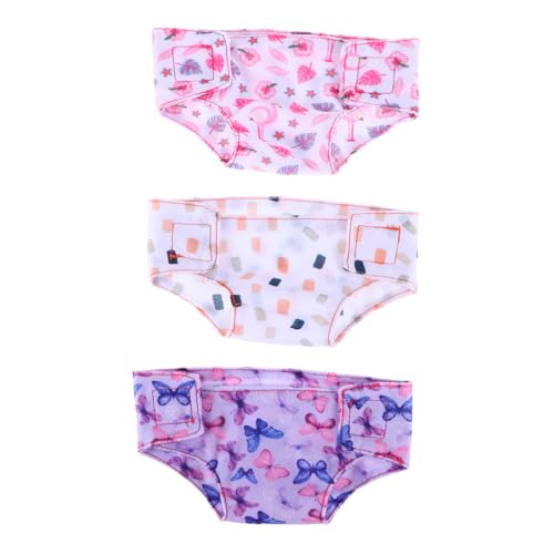 LABRIMP 3 Stück Puppenunterwäsche für Fantasievolles für Neugeborene und Ähnliche Puppen Kinderfreundliche Materialien Langlebig und Vielseitig Kompatibel LABRIMP 3 Stück Puppenunterwäsche für Fantasievolles für Neugeborene und Ähnliche Puppen Kinderfreundliche Materialien Langlebig und Vielseitig Kompatibel von LABRIMP