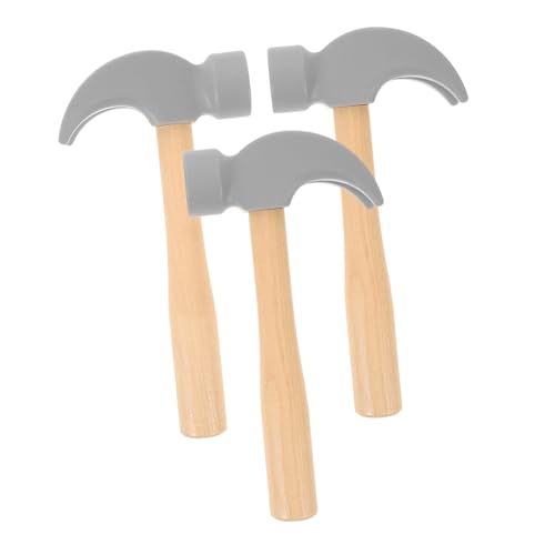 LABRIMP 3 Stück Teiliges Holzspielzeug Hammer für Realistische Werkzeuge mit Glatten Kanten Pädagogisches Montessori Leicht und Tragbar für Geburtstagsfeiern und Rollenspiele LABRIMP 3 Stück Teiliges Holzspielzeug Hammer für Realistische Werkzeuge mit Glatten Kanten Pädagogisches Montessori Leicht und Tragbar für Geburtstagsfeiern und Rollenspiele von LABRIMP
