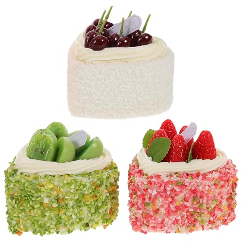 LABRIMP 3 Stück Teiliges Realistisches Kuchenmodell für Fotografie Requisiten Herzförmiger Dekorationskuchen aus Kunstmaterial für Partys und Küchen Künstliche Dessert Dekoration für LABRIMP 3 Stück Teiliges Realistisches Kuchenmodell für Fotografie Requisiten Herzförmiger Dekorationskuchen aus Kunstmaterial für Partys und Küchen Künstliche Dessert Dekoration für von LABRIMP