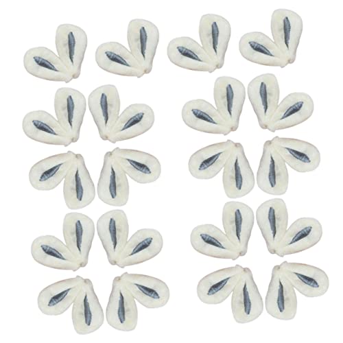 LABRIMP 30 Stück Teiliges DIY Hasenohren Haarclips Zubehör Graue Stoff Ohren für Kreative Haarschmuckgestaltung für Bastelprojekte und Dekorationen von LABRIMP