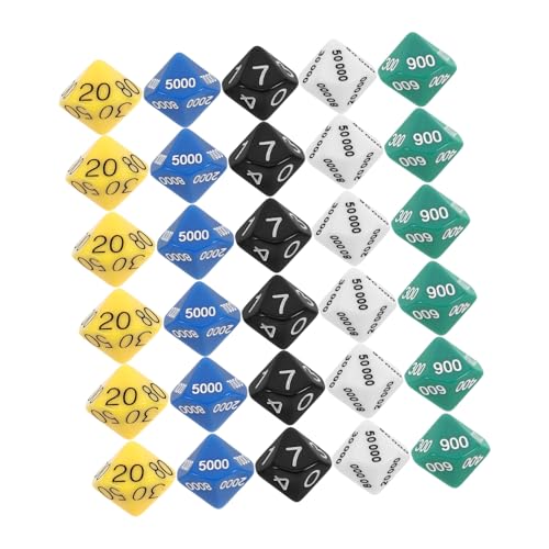 LABRIMP 30 Stück Teiliges Polyedrisches Würfelset Vielseitig Einsetzbar für Brettspiele Rollenspiele Partyspiel Zubehör Tragbar für Zuhause Bar Reise und Unterhaltung von LABRIMP