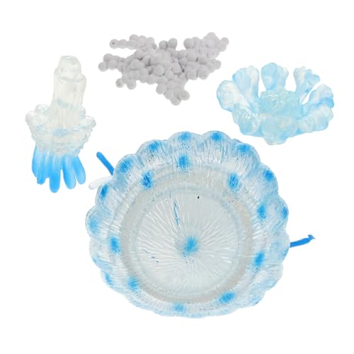 LABRIMP 4 Stück Aquarium Dekoration Quallen Simulation Teiliges Kognitives Lernspielzeug Meeresbewohner Fischbecken Ornament für Spielerische Kognitive Entwicklung von LABRIMP