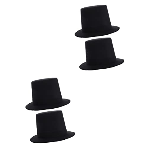 LABRIMP 4 Stück Kleid Basteln Cosplay Handwerk Verzierungen Kostüm Requisiten Hüte Schneemann Kunst & Schwarzer Filz Kleiner Hut Up für Miniatur-DIY Zauberer Zubehör Puppe Tops Kunst Zubehör Butler LABRIMP 4 Stück Kleid Basteln Cosplay Handwerk Verzierungen Kostüm Requisiten Hüte Schneemann Kunst & Schwarzer Filz Kleiner Hut Up für Miniatur-DIY Zauberer Zubehör Puppe Tops Kunst Zubehör Butler von LABRIMP