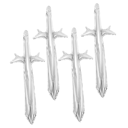 LABRIMP 4 Stück Teiliges Aufblasbares Piratenschwert aus Aluminiumfolie Leichtes für Kindergeburtstag Piraten Party Halloween Cosplay und Themenpartys Praktische Partydekoration und LABRIMP 4 Stück Teiliges Aufblasbares Piratenschwert aus Aluminiumfolie Leichtes für Kindergeburtstag Piraten Party Halloween Cosplay und Themenpartys Praktische Partydekoration und von LABRIMP
