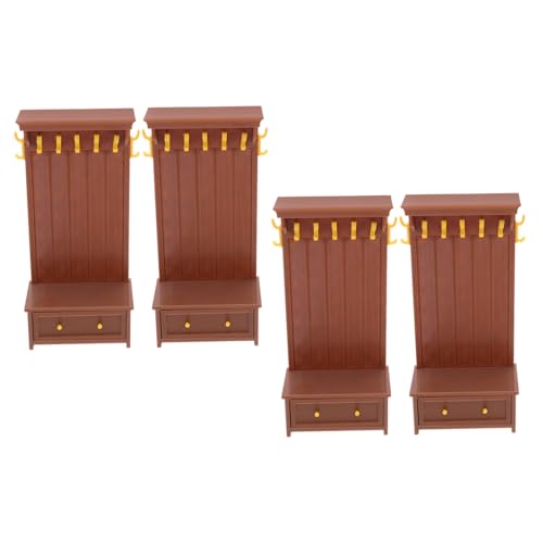 LABRIMP 4 Stück Teiliges Miniatur Puppenhaus Regal mit Retro Schrank Vintage Bücherregal Realistische Aufbewahrung Kinderspielzeug Zubehör LABRIMP 4 Stück Teiliges Miniatur Puppenhaus Regal mit Retro Schrank Vintage Bücherregal Realistische Aufbewahrung Kinderspielzeug Zubehör von LABRIMP
