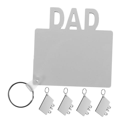 LABRIMP 5 Stück Sublimations Holzschlüsselanhänger mit Dad Doppelseitig Schützende Beschichtung Langlebiges Material Leicht und Tragbar für Diy Handwerksprojekte und zum Vatertag LABRIMP 5 Stück Sublimations Holzschlüsselanhänger mit Dad Doppelseitig Schützende Beschichtung Langlebiges Material Leicht und Tragbar für Diy Handwerksprojekte und zum Vatertag von LABRIMP