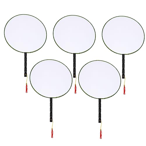LABRIMP 5 Stück Teiliges DIY Blanko Fächer aus Langlebiger Spinnseide zum Bemalen und Gestalten für Fördert Farb und Formwahrnehmung Hand Koordination für Mädchen und Jungen LABRIMP 5 Stück Teiliges DIY Blanko Fächer aus Langlebiger Spinnseide zum Bemalen und Gestalten für Fördert Farb und Formwahrnehmung Hand Koordination für Mädchen und Jungen von LABRIMP