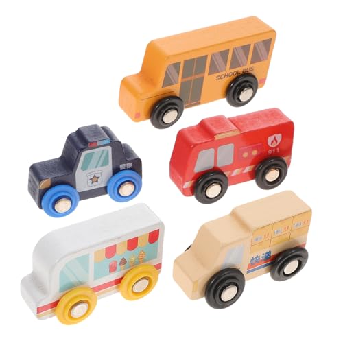 LABRIMP 5 Stück Teiliges Holzfahrzeug Spielzeugauto Feuerwehr und Polizeiauto Modell Holzspielzeug Sicher Glatt Fördert Hand Auge Koordination für LABRIMP 5 Stück Teiliges Holzfahrzeug Spielzeugauto Feuerwehr und Polizeiauto Modell Holzspielzeug Sicher Glatt Fördert Hand Auge Koordination für von LABRIMP