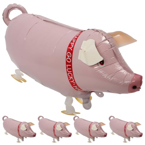 LABRIMP 5 Stück Teiliges Set Schwein Folienballon Leichtgewichtige Aufblasbare Spielzeuge für Kreative Rollenspiele und Partys für Dekoration und Spaß Zuhause LABRIMP 5 Stück Teiliges Set Schwein Folienballon Leichtgewichtige Aufblasbare Spielzeuge für Kreative Rollenspiele und Partys für Dekoration und Spaß Zuhause von LABRIMP