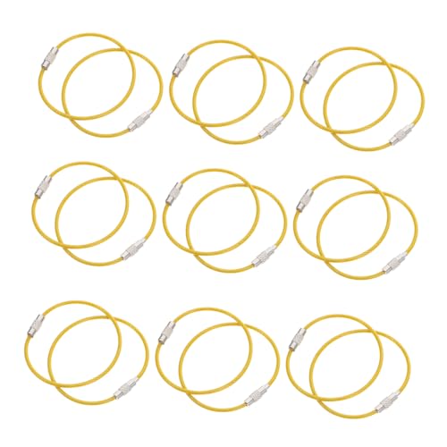 LABRIMP 50 Stück Teiliges Pvc beschichtetes Stahlseil Schlüsselring Kratzfest Robust und Langlebig Vielseitig Einsetzbar für Gepäck Schlüssel und DIY Zubehör Handgefertigte Metallringe in LABRIMP 50 Stück Teiliges Pvc beschichtetes Stahlseil Schlüsselring Kratzfest Robust und Langlebig Vielseitig Einsetzbar für Gepäck Schlüssel und DIY Zubehör Handgefertigte Metallringe in von LABRIMP