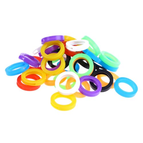 LABRIMP 50 Stück Teiliges Silikon Schlüsselhüllen Bunte Flexible Schlüsselkappen zur Markierung und zum Schutz Langlebig Abnehmbar zur Schlüsselidentifikation und Organisation LABRIMP 50 Stück Teiliges Silikon Schlüsselhüllen Bunte Flexible Schlüsselkappen zur Markierung und zum Schutz Langlebig Abnehmbar zur Schlüsselidentifikation und Organisation von LABRIMP